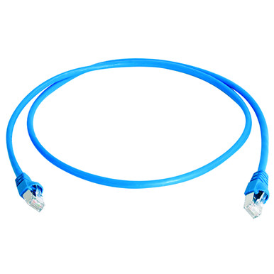 Telegartner Mini Patch Cord Cat.6^A MP8 FS 500 LSZH-2,0 m, blue