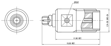 Huang Liang MMCX Male to SMA Female Precision Adapter