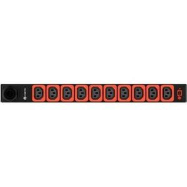 Vertiv Geist C1646L Basic Horizontal PDU, 16A, 230V, 1U, 10x IEC C13 output, 3m IEC60309 1P+N+E Inpu