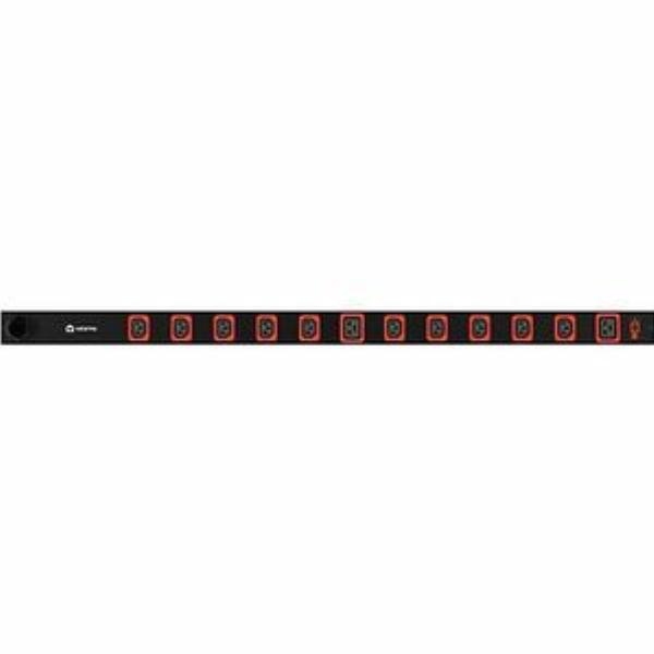 Vertiv Geist C1647L Basic Vertical PDU, 16A, 230V, 0U, 10x IEC C13, 2x C19 outputs, 3m IEC60309 1P+N