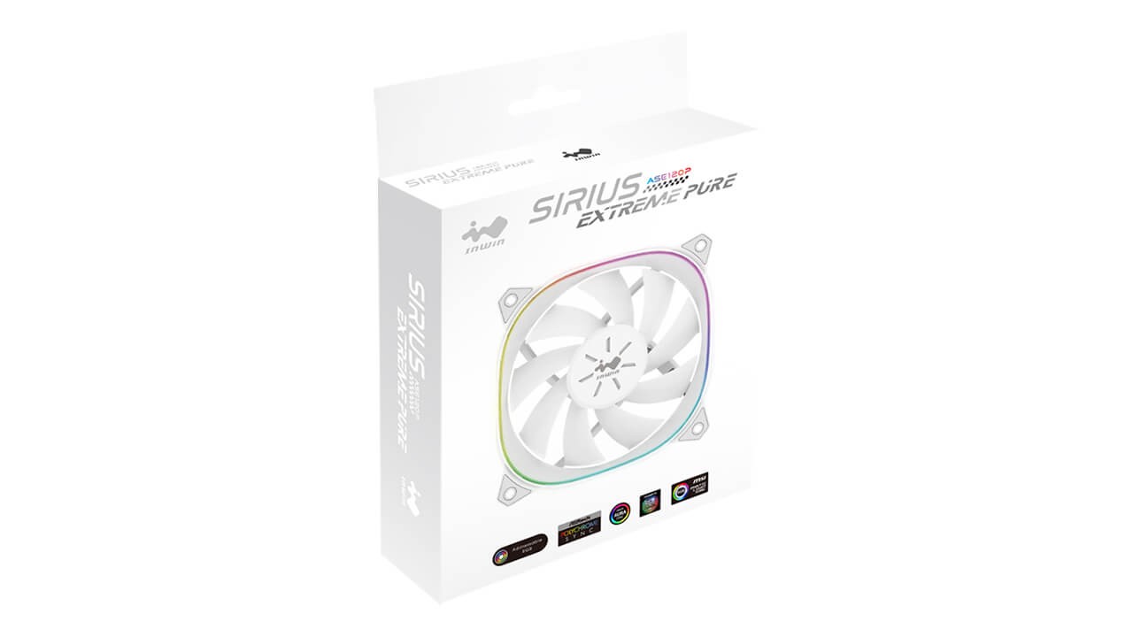 INWIN SIRIUS EXTREME PURE ASE120P WHITE ARGB FAN