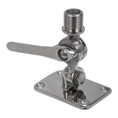 Marine Mount - 316 Stainless Steel 2-Way Adjustable Knock-Down Mount, 1"-14 UNS thread