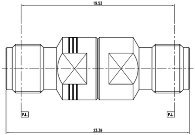 Huang Liang 3.5 mm Female to SMA Female Adapter