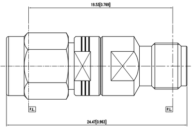 Huang Liang 3.5 mm Male to SMA Female Adapter
