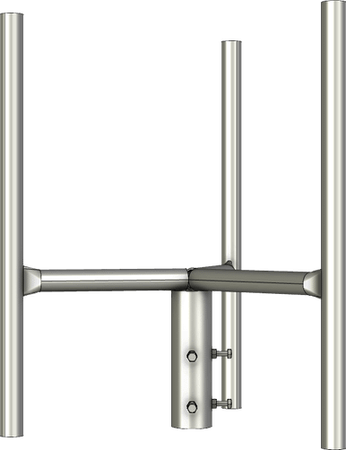 GC76 Series Galvanised Steel Headframe, 3 Sector