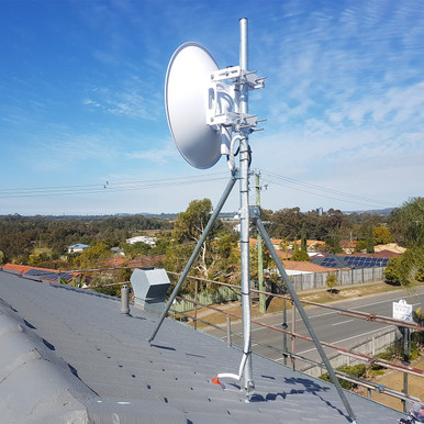Collared Tile Roof Mast 3m, 48mm Pole Diameter