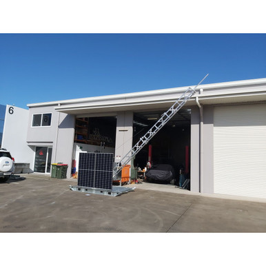 AL340 Deployable Skid Communications System, 7 m Tower, No Cabinet or Solar Panel Frame