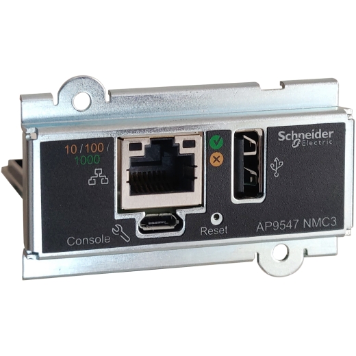 APC Network Management Card for Easy UPS 3 Series, 3-Phase, remotely monitor and manage the UPS