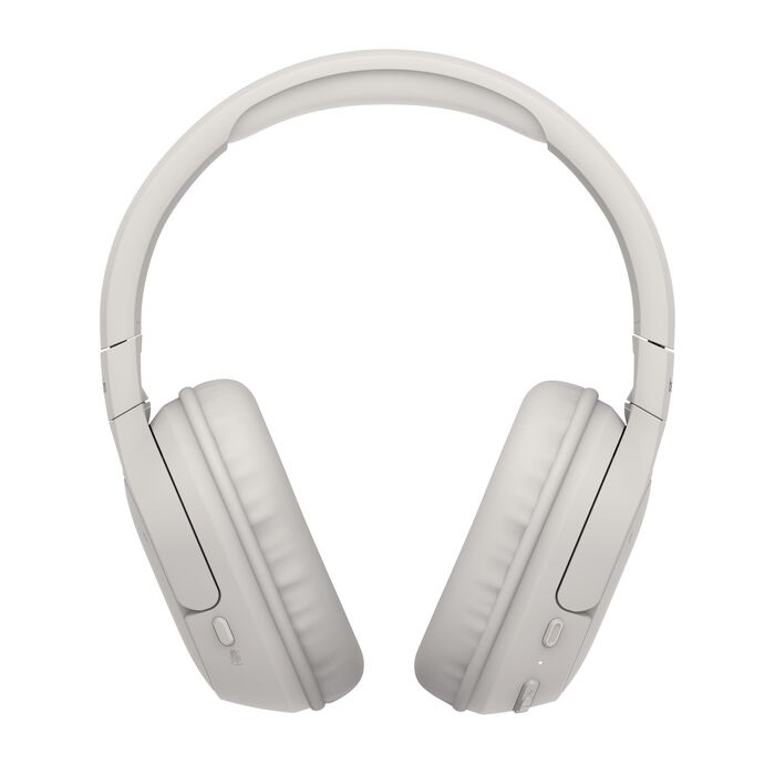 Belkin SoundForm Surround Wireless Over-The Ear Headphones + USB-C Cable (1.2M) + Audio Cable (3.5mm) (1.2M) - Sand (AUD009fqSA), 2 Years Warranty