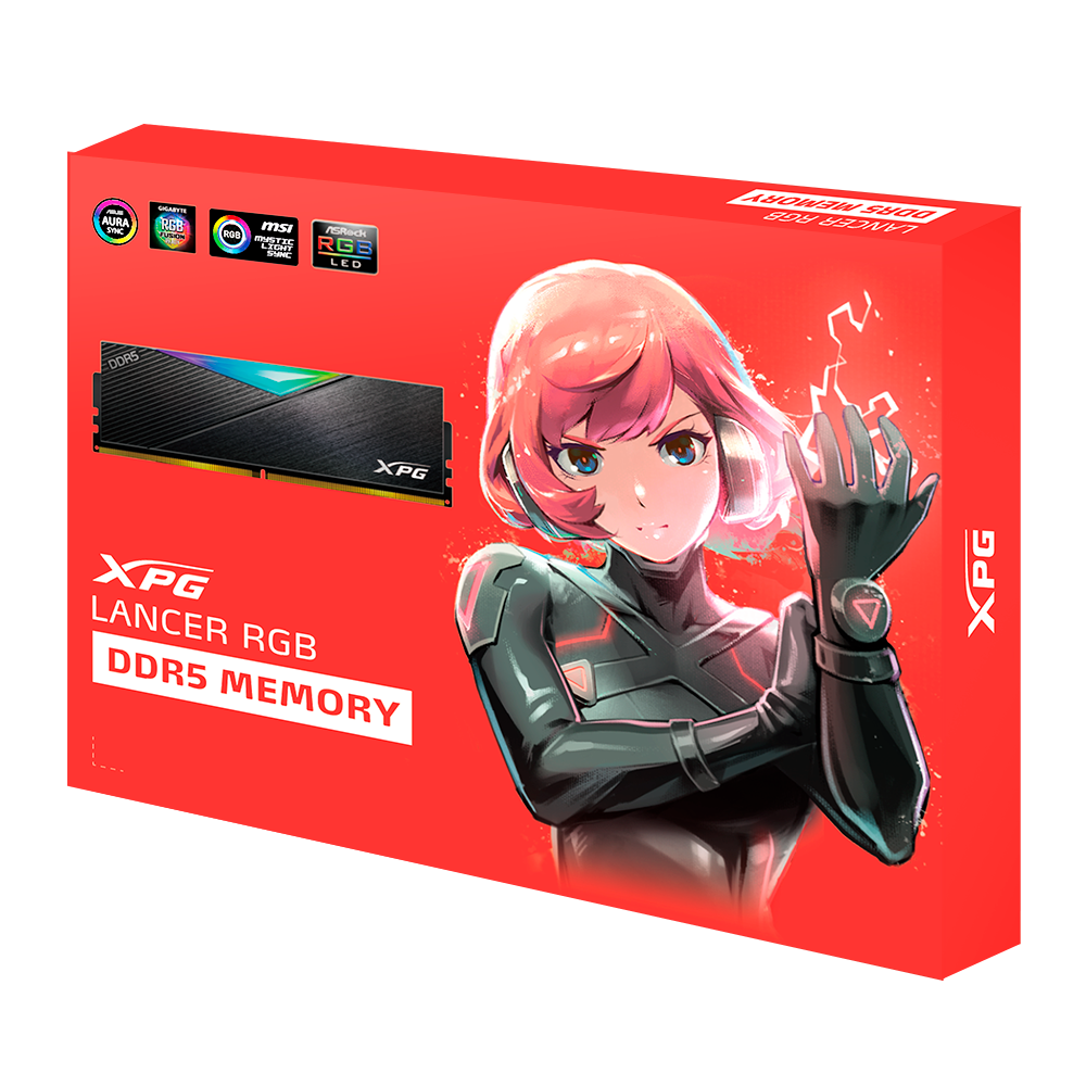 64GB KIT (6000MHz) ADATA XPG LANCER GAMING MEMORY BLACK/RGB