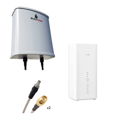 Huawei B818 Cube Modem with Blackhawk XPOL MIMO Panel Antenna