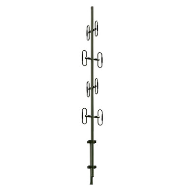 ZCG UHF Stacked Dipole Binary Array Antenna, Stainless Steel, 400 to 520 MHz, 8 dBi, N Female