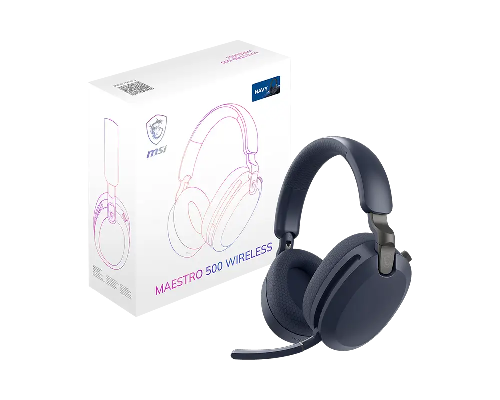 MSI MAESTRO 500 WIRELESS GAMING HEADSET NAVY