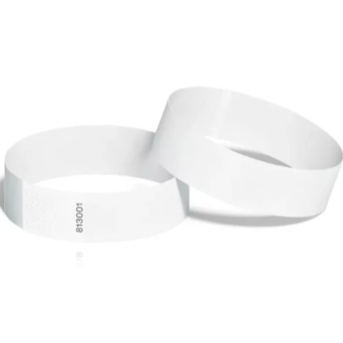 Brother 28MM(W) X 292MM(L), WHITE ADULT WRISTBAND (275 LABELS PER ROLL) - 6 PACK