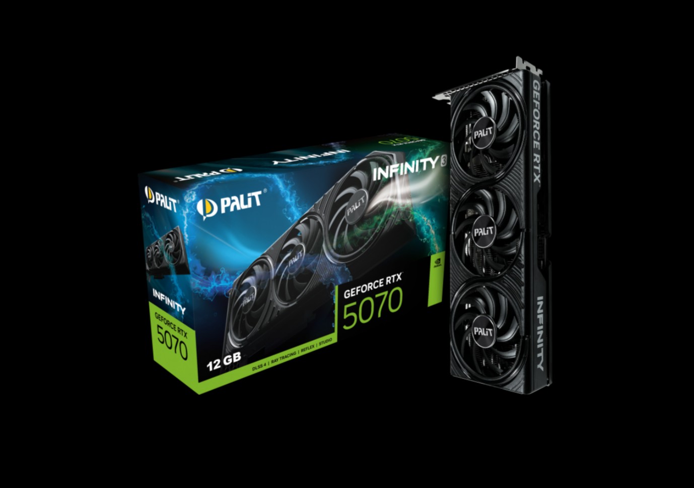 PALIT RTX5070 INFINITY 3 12GB GDDR7 192bit 3-DP HDMI NE75070019K9-GB2050S