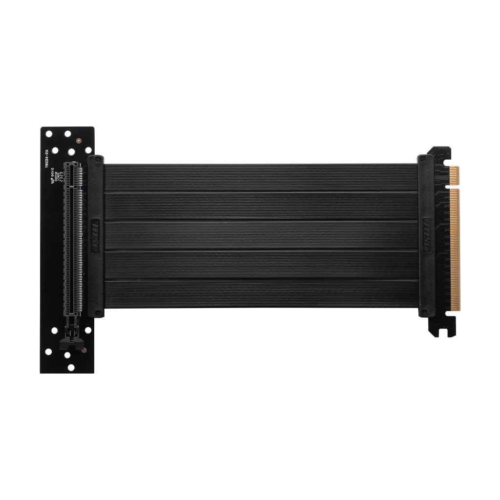 MSI MPG PCI-E 4.0 X16 RISER CABLE BLACK 180mm - OK1-7G21004-W57
