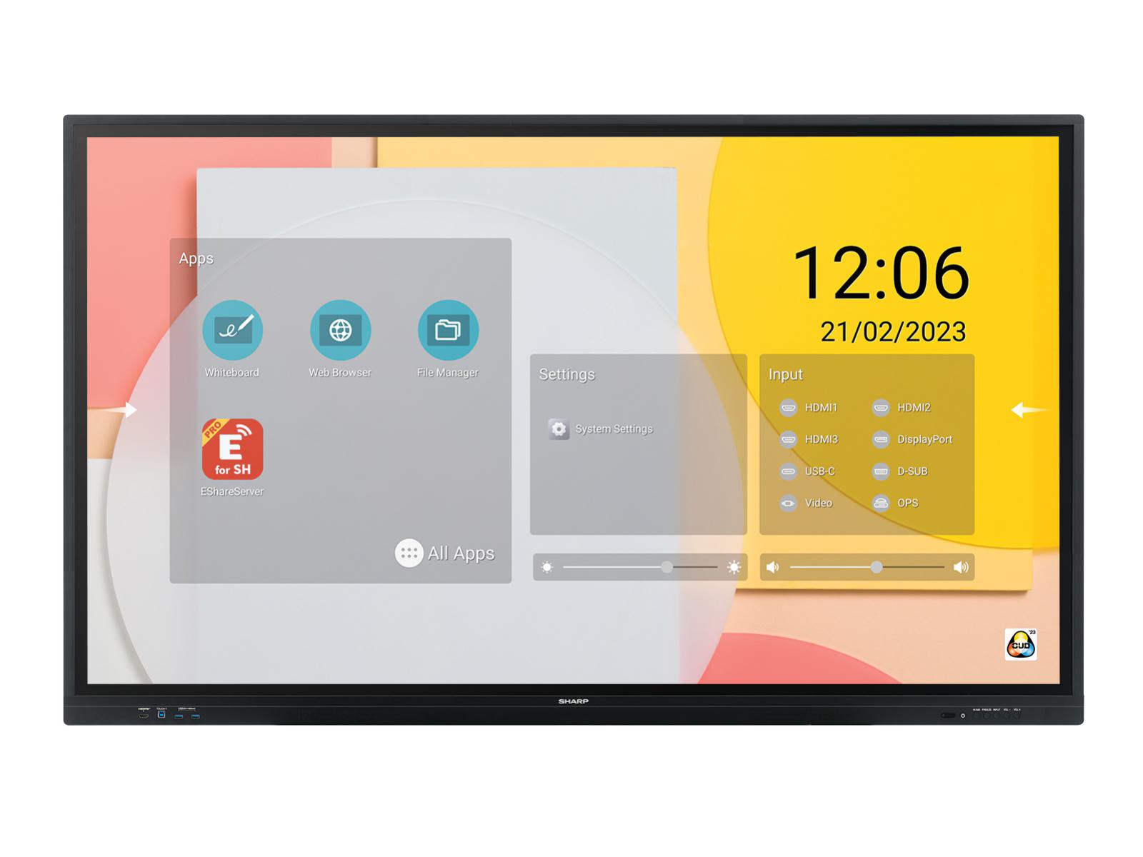 Sharp PN-LC652 Aquos Board 65" Touch Display