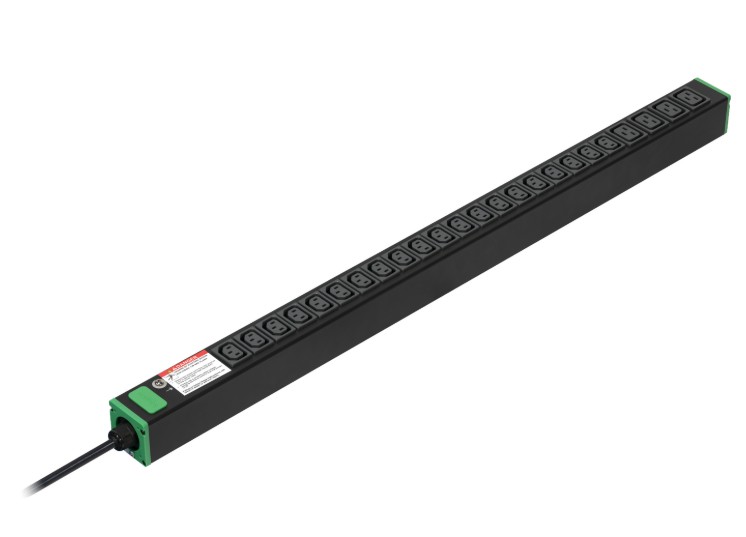 Easy Rack PDU, Basic, Vertical, 1 Phase, 3.7kW, 230V, 16A, 20 x C13 and 4 x C19 outlets, IEC60309 PLUG