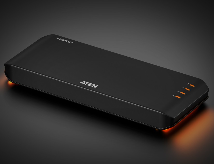 Aten Essential 4-Port True 4K HDMI Splitter, EDID Sync™, One HDMI source shares four True 4K displays, LPCM 7.1, Dolby® & DTS-HD Master Audio™