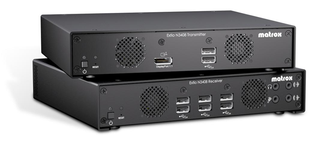 Matrox Extio 3 N3408RX KVM Extender Receiver Appliance